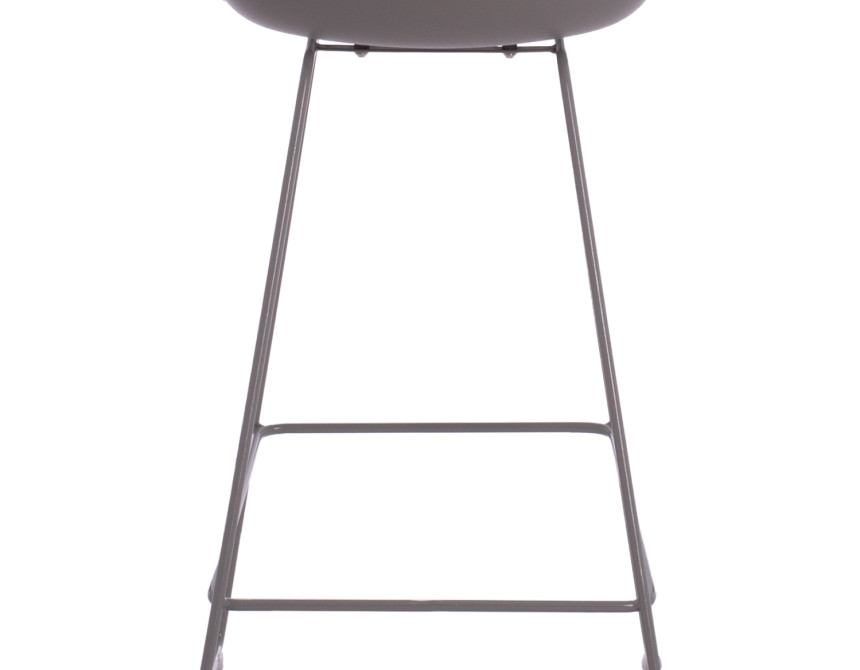 ΣΚΑΜΠΟ ΜΠΑΡ NAILA HM9299.10 ΓΚΡΙ ΜΕΣΑΙΟΥ ΥΨΟΥΣ 44x44x74Yεκ.