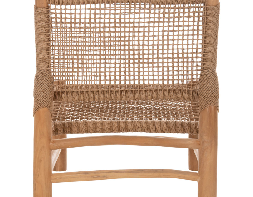 ΚΑΡΕΚΛΑ LONDER HM5986 ΞΥΛΟ TEAK ΣΕ ΦΥΣΙΚΟ ΚΑΙ ΣΥΝΘΕΤΙΚΟ RATTAN 63x77x77Υεκ.