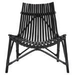 ΚΑΡΕΚΛΑ ΕΞΩΤ.ΧΩΡΟΥ CELLION HM9812.02 ΡΑΒΔΟΙ RATTAN ΣΕ ΜΑΥΡΟ ΧΡΩΜΑ 76x72x83Υεκ.