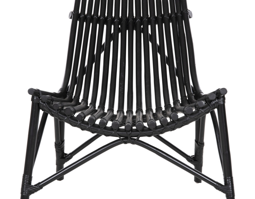 ΚΑΡΕΚΛΑ ΕΞΩΤ.ΧΩΡΟΥ CELLION HM9812.02 ΡΑΒΔΟΙ RATTAN ΣΕ ΜΑΥΡΟ ΧΡΩΜΑ 76x72x83Υεκ.