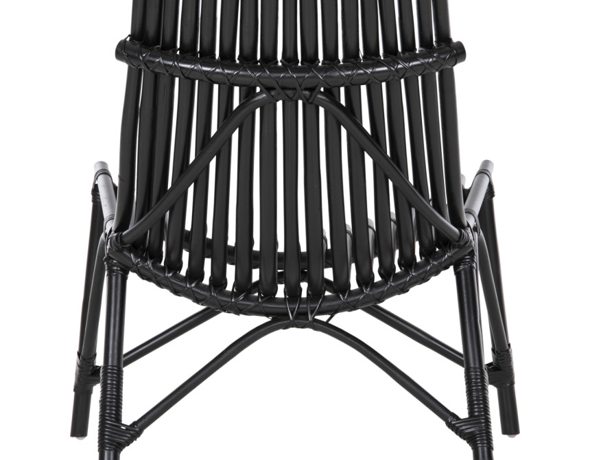 ΚΑΡΕΚΛΑ ΕΞΩΤ.ΧΩΡΟΥ CELLION HM9812.02 ΡΑΒΔΟΙ RATTAN ΣΕ ΜΑΥΡΟ ΧΡΩΜΑ 76x72x83Υεκ.