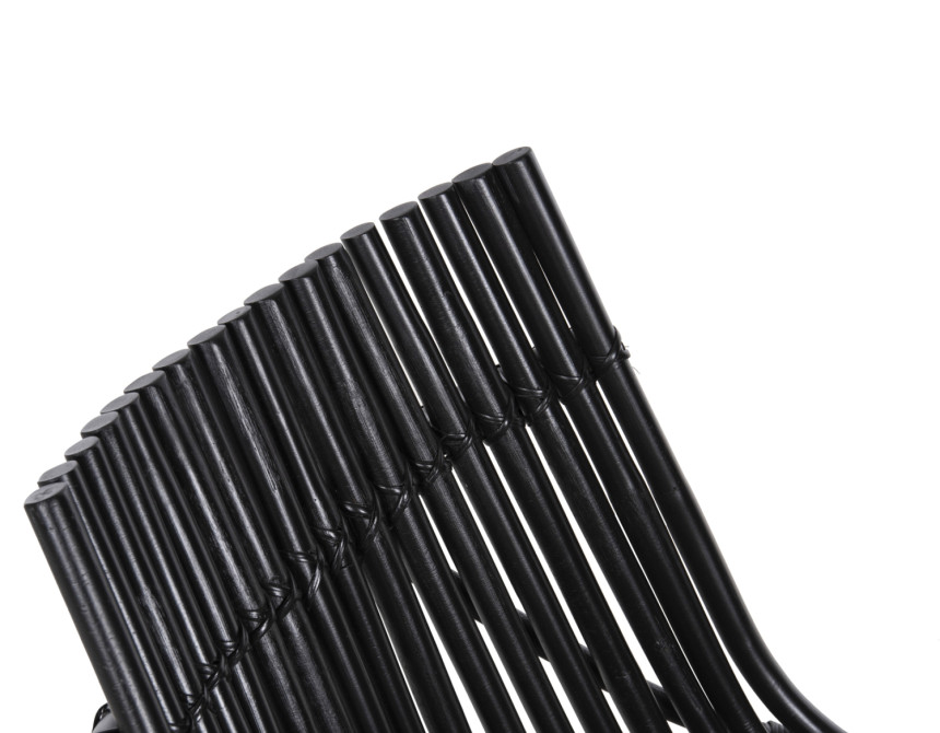 ΚΑΡΕΚΛΑ ΕΞΩΤ.ΧΩΡΟΥ CELLION HM9812.02 ΡΑΒΔΟΙ RATTAN ΣΕ ΜΑΥΡΟ ΧΡΩΜΑ 76x72x83Υεκ.
