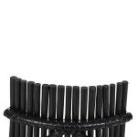 ΚΑΡΕΚΛΑ ΕΞΩΤ.ΧΩΡΟΥ CELLION HM9812.02 ΡΑΒΔΟΙ RATTAN ΣΕ ΜΑΥΡΟ ΧΡΩΜΑ 76x72x83Υεκ.
