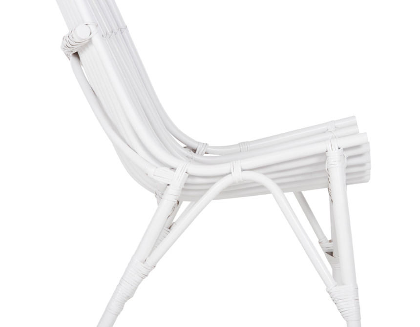 ΚΑΡΕΚΛΑ ΕΞΩΤ.ΧΩΡΟΥ CELLION HM9812.03 ΡΑΒΔΟΙ RATTAN ΣΕ ΛΕΥΚΟ ΧΡΩΜΑ 76x72x83Υεκ.