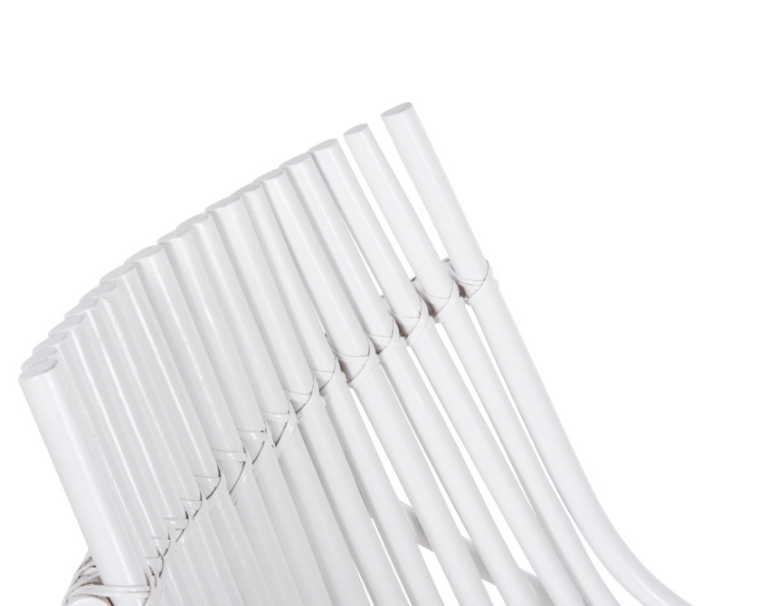 ΚΑΡΕΚΛΑ ΕΞΩΤ.ΧΩΡΟΥ CELLION HM9812.03 ΡΑΒΔΟΙ RATTAN ΣΕ ΛΕΥΚΟ ΧΡΩΜΑ 76x72x83Υεκ.