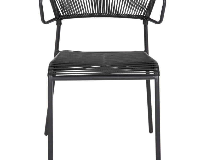 ΚΑΡΕΚΛΑ SUKI HM6053.02 ΜΕΤΑΛΛO KAI ΣΥΝΘΕΤΙΚΟ RATTAN ΣΕ ΜΑΥΡΟ 54x62x80Υεκ