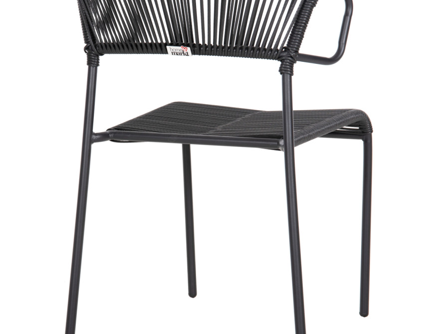 ΚΑΡΕΚΛΑ SUKI HM6053.02 ΜΕΤΑΛΛO KAI ΣΥΝΘΕΤΙΚΟ RATTAN ΣΕ ΜΑΥΡΟ 54x62x80Υεκ