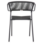 ΚΑΡΕΚΛΑ SUKI HM6053.02 ΜΕΤΑΛΛO KAI ΣΥΝΘΕΤΙΚΟ RATTAN ΣΕ ΜΑΥΡΟ 54x62x80Υεκ