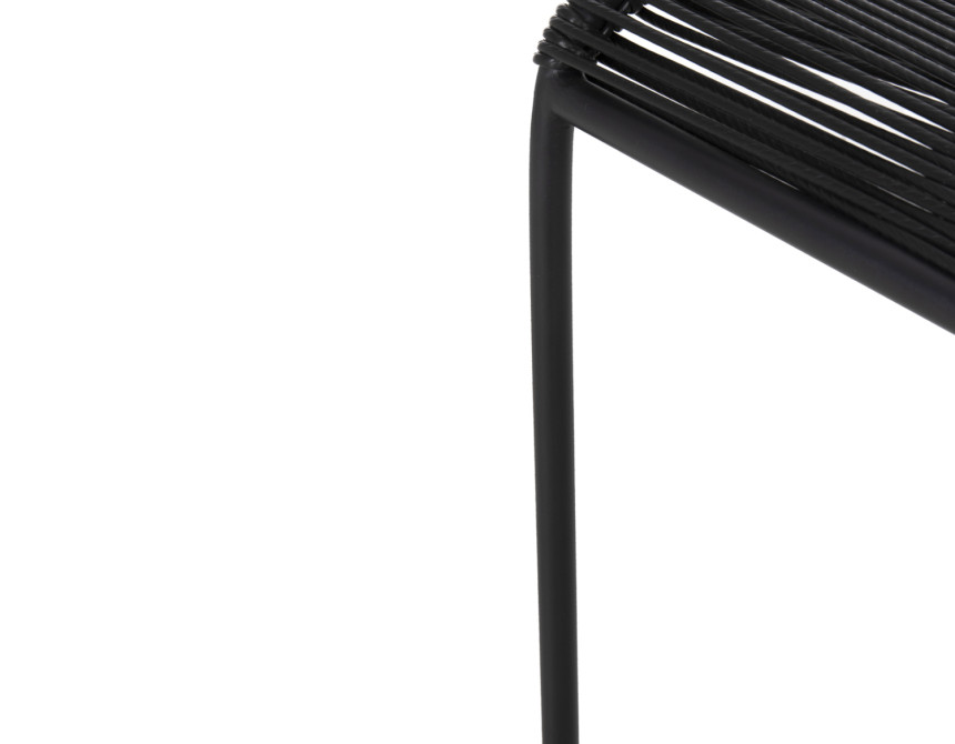 ΚΑΡΕΚΛΑ SUKI HM6053.02 ΜΕΤΑΛΛO KAI ΣΥΝΘΕΤΙΚΟ RATTAN ΣΕ ΜΑΥΡΟ 54x62x80Υεκ