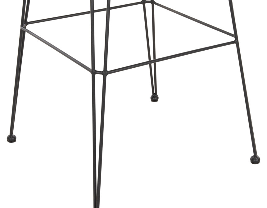ΣΚΑΜΠΟ ΜΠΑΡ ΕΞ.ΧΩΡΟΥ ALLEGRA HM5452.11 ΜΕΤΑΛΛΟ&ΜΑΞΙΛΑΡΙ ΜΑΥΡΟ-ΜΠΕΖ WICKER 52x51x103Y εκ