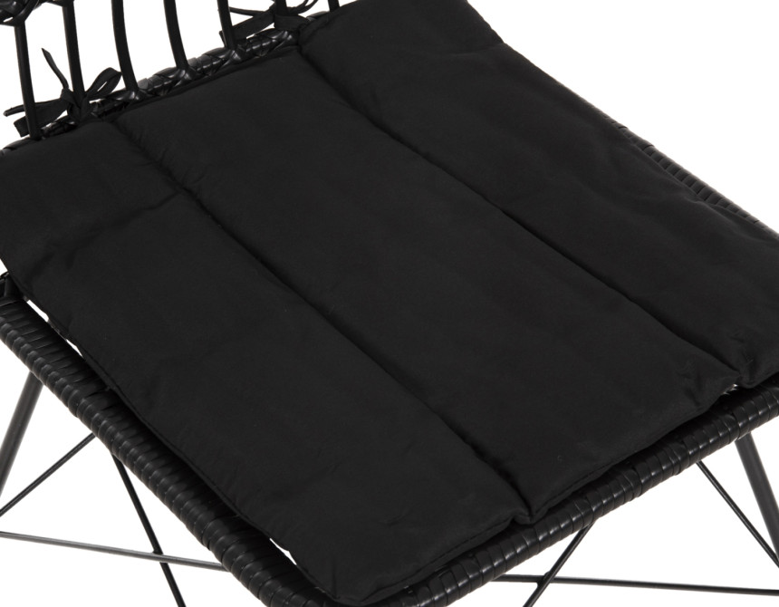 ΚΑΡΕΚΛΑ ΕΞ.ΧΩΡΟΥ ALLEGRA HM5453.12 ΜΕΤΑΛΛΟ-ΜΑΞΙΛΑΡΙ-WICKER ΜΑΥΡΟ 52x52x83,5Yεκ.