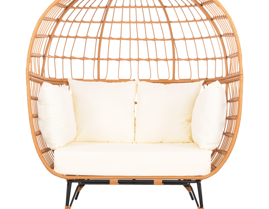 ΠΟΛΥΘΡΟΝΑ ΦΩΛΙΑ MIAMI 2 ΑΤΟΜΩΝ ΤΥΠΟΥ RATTAN HM5870.11 132.5x90x154Υεκ