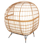 ΠΟΛΥΘΡΟΝΑ ΦΩΛΙΑ MIAMI 2 ΑΤΟΜΩΝ ΤΥΠΟΥ RATTAN HM5870.11 132.5x90x154Υεκ