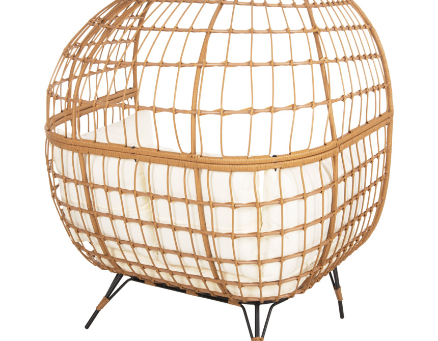 ΠΟΛΥΘΡΟΝΑ ΦΩΛΙΑ MIAMI 2 ΑΤΟΜΩΝ ΤΥΠΟΥ RATTAN HM5870.11 132.5x90x154Υεκ