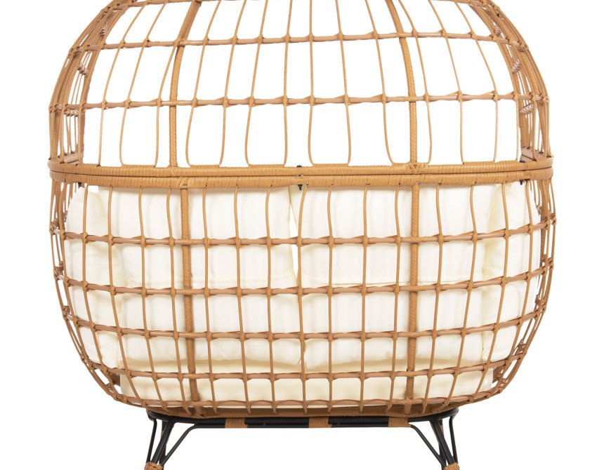 ΠΟΛΥΘΡΟΝΑ ΦΩΛΙΑ MIAMI 2 ΑΤΟΜΩΝ ΤΥΠΟΥ RATTAN HM5870.11 132.5x90x154Υεκ