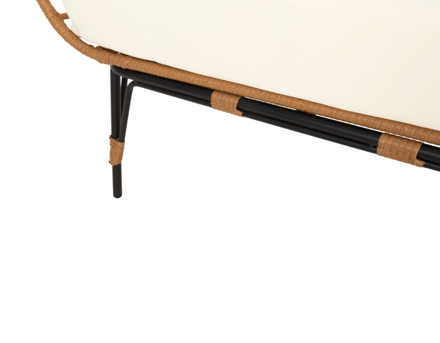 ΠΟΛΥΘΡΟΝΑ ΦΩΛΙΑ MIAMI 2 ΑΤΟΜΩΝ ΤΥΠΟΥ RATTAN HM5870.11 132.5x90x154Υεκ
