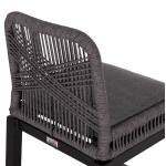 ΣΚΑΜΠΟ ΜΠΑΡ ΜΕΣ.ΥΨΟΥΣ HOWARD HM5791.23 ΜΑΥΡΟ ΑΛΟΥΜΙΝΙΟ--ΓΚΡΙ ΣΧΟΙΝΙ 47,5x55x94,5Υεκ.