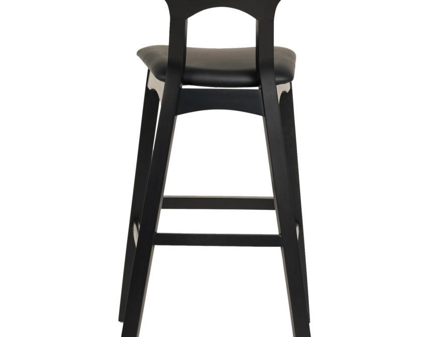 ΣΚΑΜΠΟ ΜΠΑΡ USOPP HM9951.02 RUBBERWOOD & PU ΣΕ ΜΑΥΡΟ 49x53x99,5Υεκ.