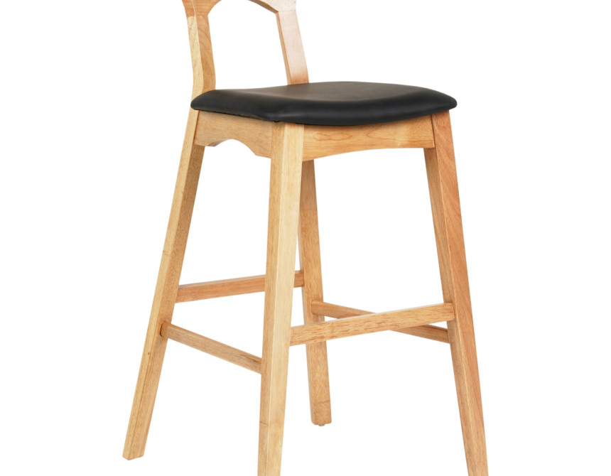 ΣΚΑΜΠΟ ΜΠΑΡ USOPP HM9951.01 RUBBERWOOD ΣΕ ΟΑΚ-ΜΑΥΡΟ PU 43x41x100Υεκ.