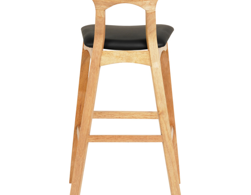 ΣΚΑΜΠΟ ΜΠΑΡ USOPP HM9951.01 RUBBERWOOD ΣΕ ΟΑΚ-ΜΑΥΡΟ PU 43x41x100Υεκ.