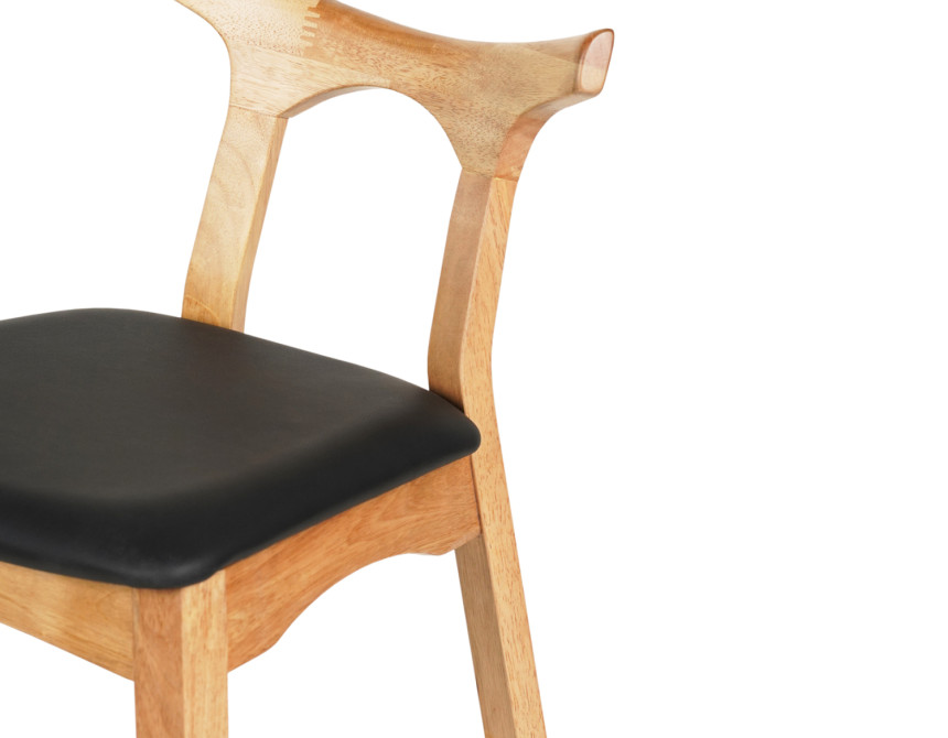 ΣΚΑΜΠΟ ΜΠΑΡ USOPP HM9951.01 RUBBERWOOD ΣΕ ΟΑΚ-ΜΑΥΡΟ PU 43x41x100Υεκ.