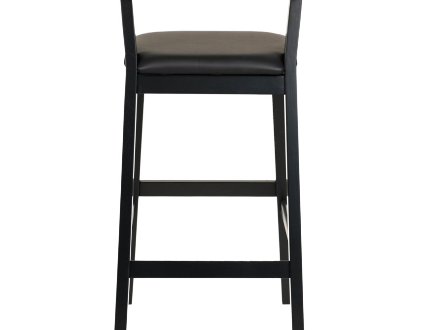 ΣΚΑΜΠΟ ΜΠΑΡ NAMI HM9952.02 RUBBERWOOD & PU-ΜΑΥΡΟ 47,5x59x102,5Υεκ.