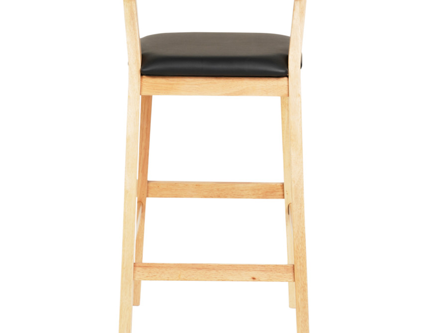 ΣΚΑΜΠΟ ΜΠΑΡ NAMI HM9952.01 RUBBERWOOD ΣΕ ΟΑΚ-ΜΑΥΡΟ PU 47,5x59x102,5Υεκ.