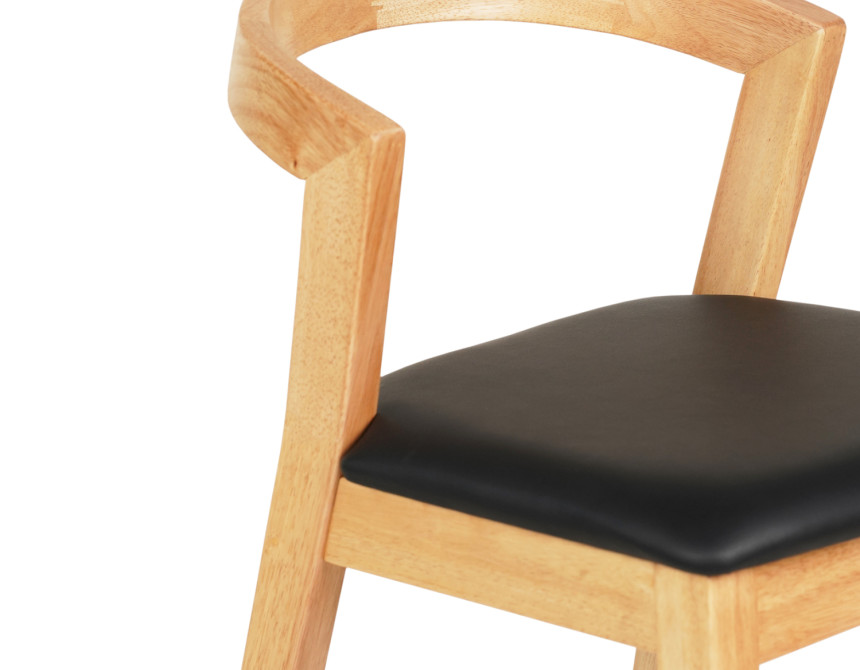 ΣΚΑΜΠΟ ΜΠΑΡ NAMI HM9952.01 RUBBERWOOD ΣΕ ΟΑΚ-ΜΑΥΡΟ PU 47,5x59x102,5Υεκ.