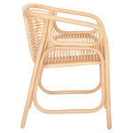 ΠΟΛΥΘΡΟΝΑ MEL ΕΣΩΤΕΡΚΩΝ ΧΩΡΩΝ HM9954.01 ΦΥΣΙΚΟ RATTAN 62x57,5x79,5Υεκ.