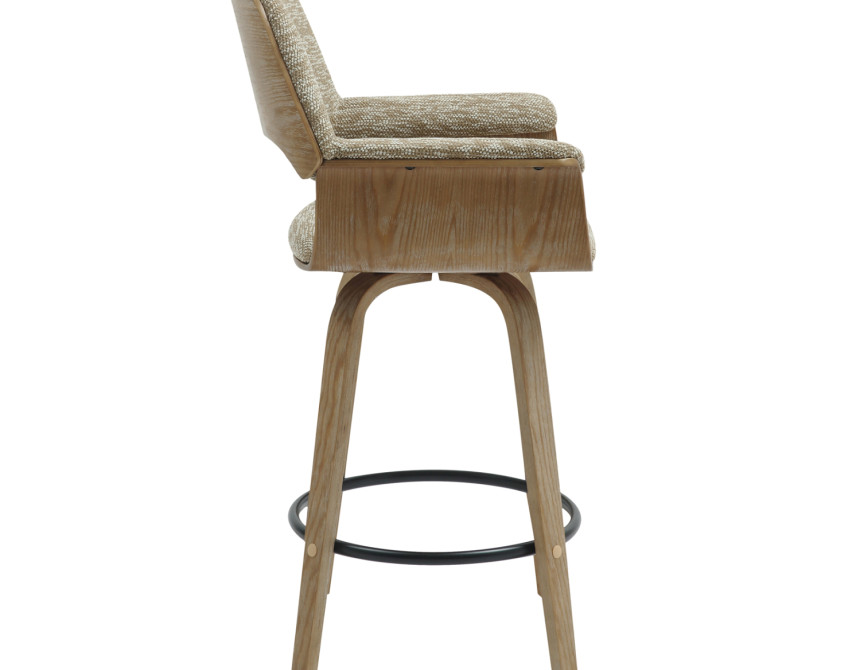 ΣΚΑΜΠΟ ΜΠΑΡ ΜΕΣ.ΥΨΟΥΣ CLIPP HM9987.01 WHITEWASH Κ.Π. ΞΥΛΟ-ΜΠΕΖ ΥΦΑΣΜΑ 57,5x53x98Υεκ
