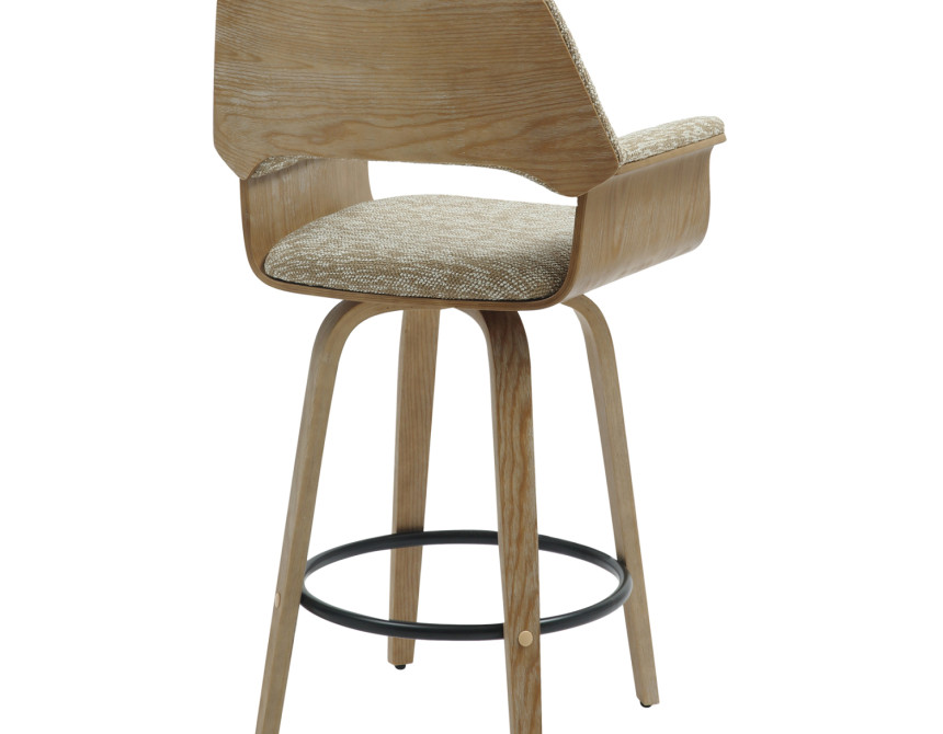 ΣΚΑΜΠΟ ΜΠΑΡ ΜΕΣ.ΥΨΟΥΣ CLIPP HM9987.01 WHITEWASH Κ.Π. ΞΥΛΟ-ΜΠΕΖ ΥΦΑΣΜΑ 57,5x53x98Υεκ