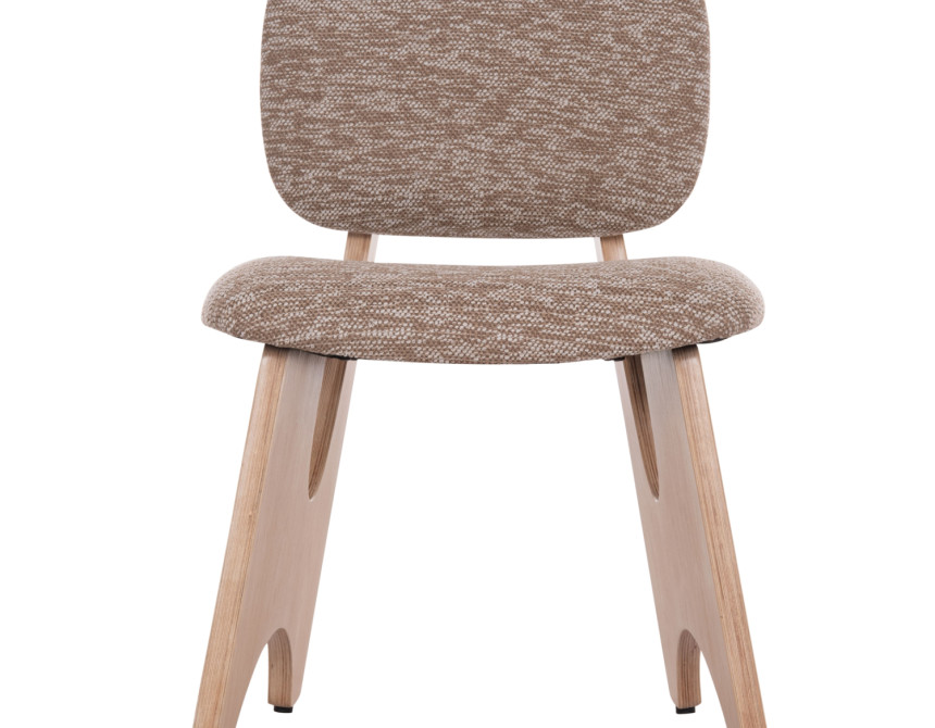 ΚΑΡΕΚΛΑ ΤΡΑΠΕΖΑΡΙΑΣ BELLISI HM18248.01 ΚΑΦΕ ΥΦΑΣΜΑ-PLYWOOD ΧΡΩΜΑ ΔΡΥΟΣ 53x56x78Υεκ.