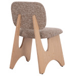 ΚΑΡΕΚΛΑ ΤΡΑΠΕΖΑΡΙΑΣ BELLISI HM18248.01 ΚΑΦΕ ΥΦΑΣΜΑ-PLYWOOD ΧΡΩΜΑ ΔΡΥΟΣ 53x56x78Υεκ.