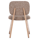 ΚΑΡΕΚΛΑ ΤΡΑΠΕΖΑΡΙΑΣ BELLISI HM18248.01 ΚΑΦΕ ΥΦΑΣΜΑ-PLYWOOD ΧΡΩΜΑ ΔΡΥΟΣ 53x56x78Υεκ.