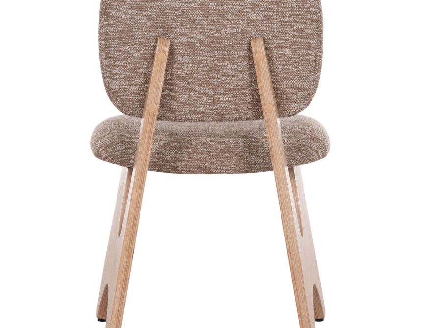ΚΑΡΕΚΛΑ ΤΡΑΠΕΖΑΡΙΑΣ BELLISI HM18248.01 ΚΑΦΕ ΥΦΑΣΜΑ-PLYWOOD ΧΡΩΜΑ ΔΡΥΟΣ 53x56x78Υεκ.