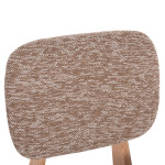 ΚΑΡΕΚΛΑ ΤΡΑΠΕΖΑΡΙΑΣ BELLISI HM18248.01 ΚΑΦΕ ΥΦΑΣΜΑ-PLYWOOD ΧΡΩΜΑ ΔΡΥΟΣ 53x56x78Υεκ.