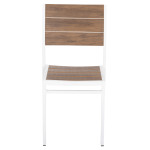 ΚΑΡΕΚΛΑ ΑΛΟΥΜΙΝΙΟΥ SAGA HM6063.01 ΛΕΥΚΗ ΜΕ POLYWOOD 46x52x86Υεκ.