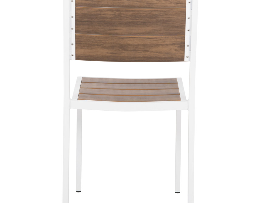 ΚΑΡΕΚΛΑ ΑΛΟΥΜΙΝΙΟΥ SAGA HM6063.01 ΛΕΥΚΗ ΜΕ POLYWOOD 46x52x86Υεκ.