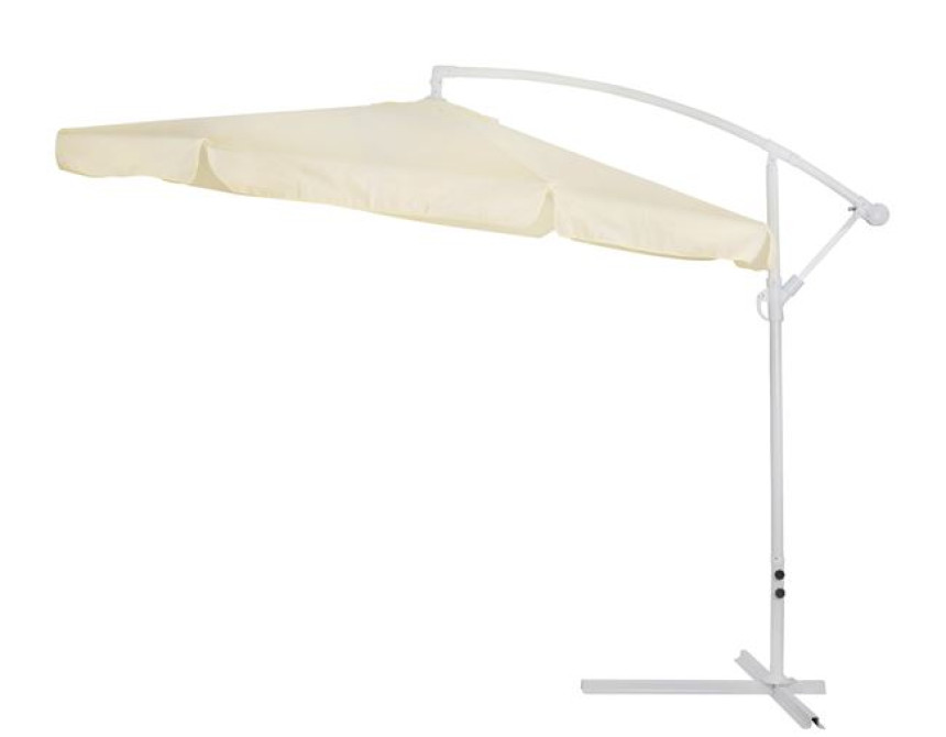ΟΜΠΡΕΛΑ ΚΡΕΜΑΣΤΗ NOBLE Φ300x237cm. ΣΤΡΟΓΓΥΛΗ ΣΕ ΒΑΣΗ ΜΕ 4 ΠΟΔΙΑ HM6008