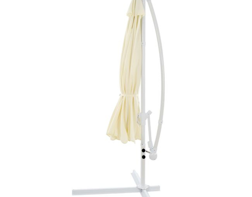 ΟΜΠΡΕΛΑ ΚΡΕΜΑΣΤΗ NOBLE Φ300x237cm. ΣΤΡΟΓΓΥΛΗ ΣΕ ΒΑΣΗ ΜΕ 4 ΠΟΔΙΑ HM6008