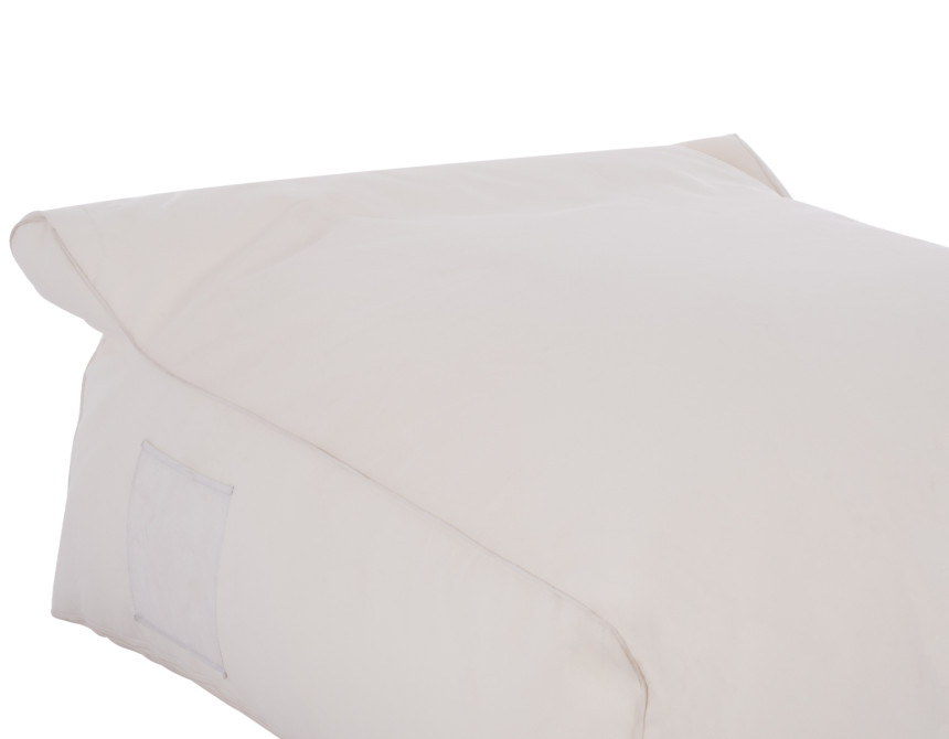 ΠΟΥΦ YAMIN 2ΑΤΟΜΩΝ ΜΕ TEXTILENE 600gr/m2 2X1 ΛΕΥΚΟ HM5773.11 140x140x40-60Υεκ.