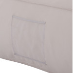 ΠΟΥΦ YAMIN 2ΑΤΟΜΩΝ ΜΕ TEXTILENE 600gr/m2 2X1 ΛΕΥΚΟ HM5773.11 140x140x40-60Υεκ.