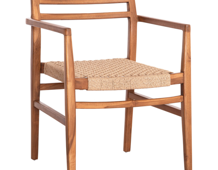 ΠΟΛΥΘΡΟΝΑ ΤΡΑΠΕΖΑΡΙΑΣ HERRIN HM18230 ΞΥΛΟ TEAK-ΣΧΟΙΝΙ VIRO 58x56x80Υεκ.