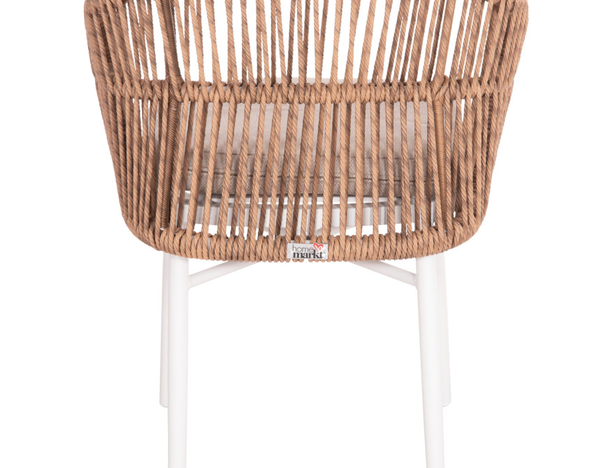 ΠΟΛΥΘΡΟΝΑ ΑΛΟΥΜΙΝΙΟΥ ORIN HM6265.02 ΛΕΥΚΗ-P.E.RATTAN ΦΥΣΙΚΟ-ΜΠΕΖ ΜΑΞΙΛΑΡΙΑ 58x61x75Υ