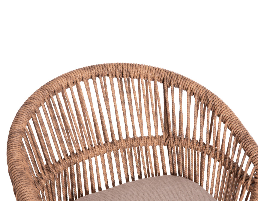 ΠΟΛΥΘΡΟΝΑ ΑΛΟΥΜΙΝΙΟΥ ORIN HM6265.02 ΛΕΥΚΗ-P.E.RATTAN ΦΥΣΙΚΟ-ΜΠΕΖ ΜΑΞΙΛΑΡΙΑ 58x61x75Υ