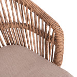 ΠΟΛΥΘΡΟΝΑ ΑΛΟΥΜΙΝΙΟΥ ORIN HM6265.02 ΛΕΥΚΗ-P.E.RATTAN ΦΥΣΙΚΟ-ΜΠΕΖ ΜΑΞΙΛΑΡΙΑ 58x61x75Υ