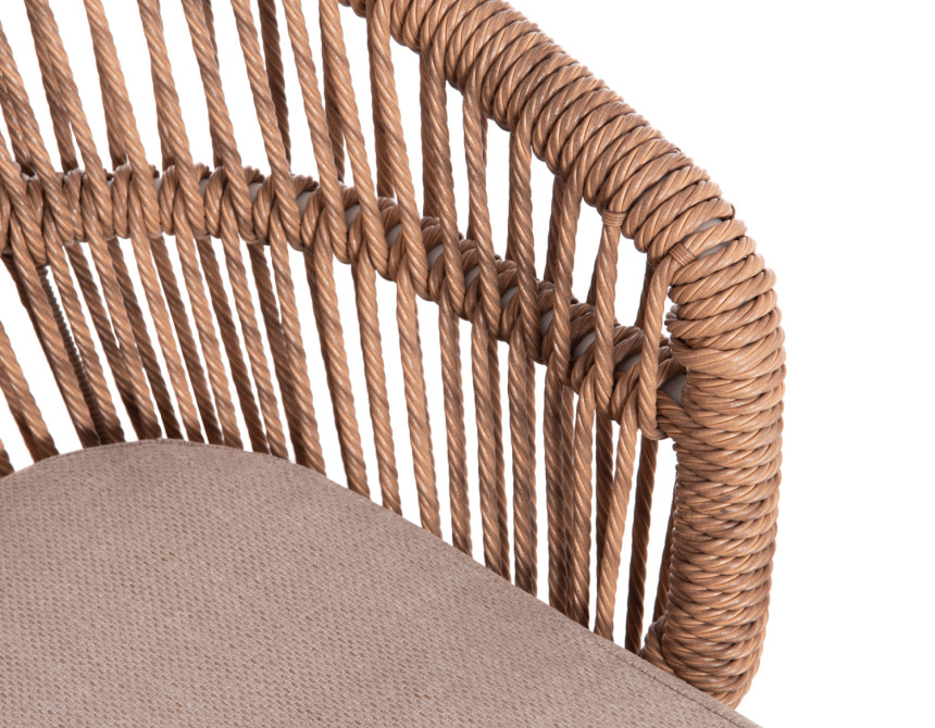ΠΟΛΥΘΡΟΝΑ ΑΛΟΥΜΙΝΙΟΥ ORIN HM6265.02 ΛΕΥΚΗ-P.E.RATTAN ΦΥΣΙΚΟ-ΜΠΕΖ ΜΑΞΙΛΑΡΙΑ 58x61x75Υ