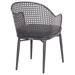 ΠΟΛΥΘΡΟΝΑ ΑΛΟΥΜΙΝΙΟΥ OREGO HM6268.01 ΣΚΕΛΕΤΟΣ & ΜΑΞΙΛΑΡΙ ΣΚΟΥΡΟ ΓΚΡΙ 58x55x83Υεκ.
