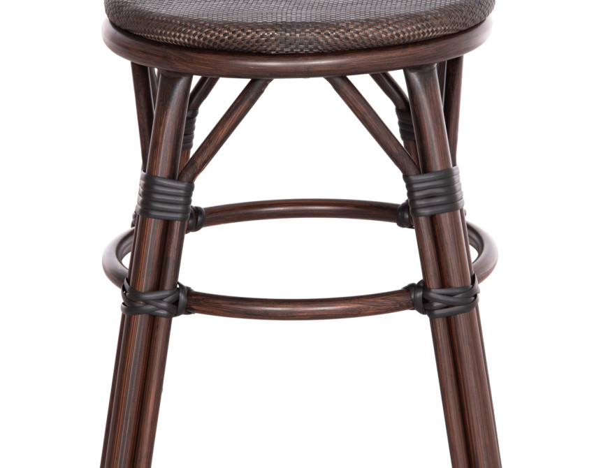 ΣΚΑΜΠΟ ΑΛΟΥΜΙΝΙΟΥ CHINO HM6285.01 BAMBOO LOOK ΚΑΦΕ-TEXTILENE ΚΑΦΕ Φ36x46Υεκ.