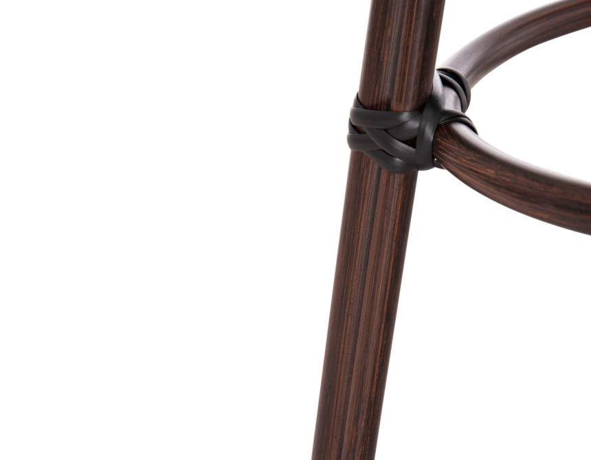 ΣΚΑΜΠΟ ΑΛΟΥΜΙΝΙΟΥ CHINO HM6285.01 BAMBOO LOOK ΚΑΦΕ-TEXTILENE ΚΑΦΕ Φ36x46Υεκ.